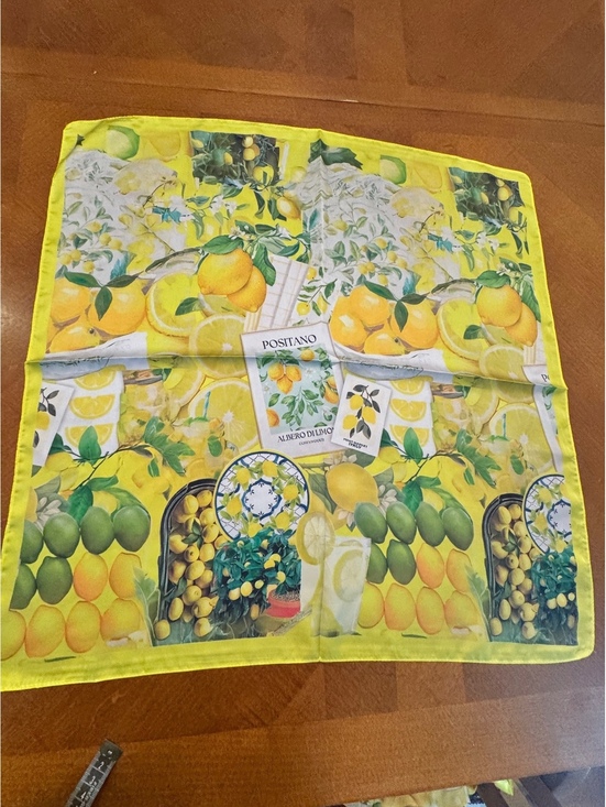 Accessories - Albero Di Limon Positano Lemon Print Scarf 260